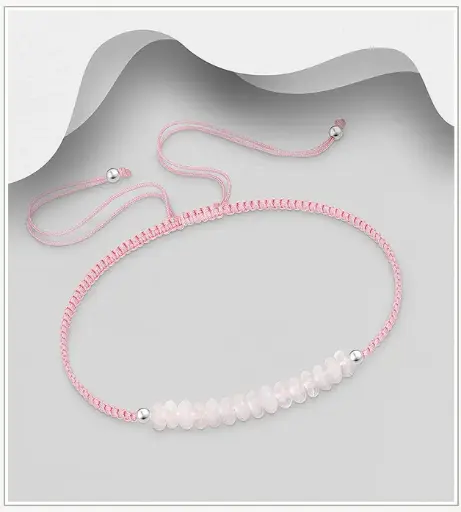 Bracelet, ronde de pierre semi-précieuse