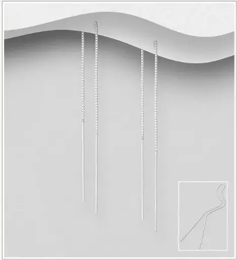 [BO25108] Boucles d'Oreilles argent, 2 tiges