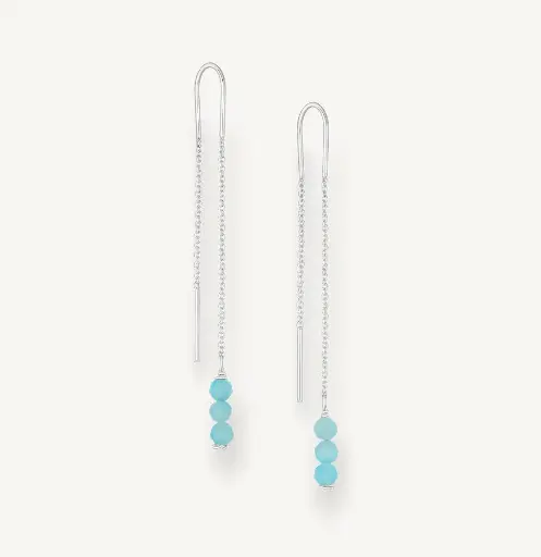 [BO25111] Boucles d'Oreilles argent, Amazonite