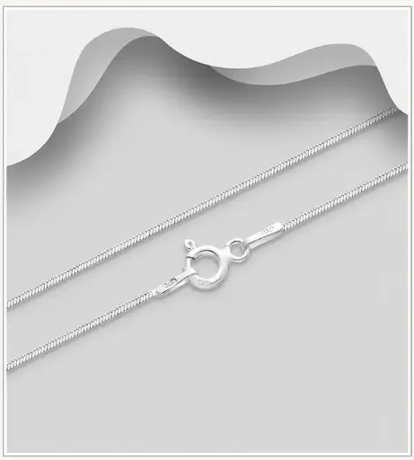 Chaîne argent, maille serpent