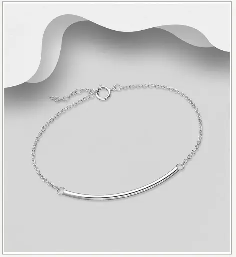 [BR25103] Bracelet argent, barre fine